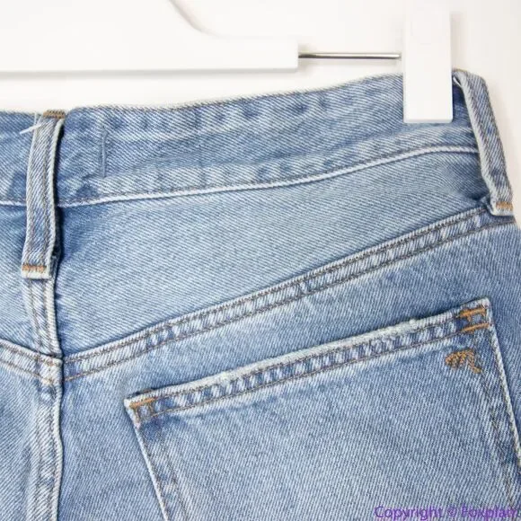 NEW Madewell Relaxed Denim Shorts in Homecrest Wash: Ripped Edition, 25‎